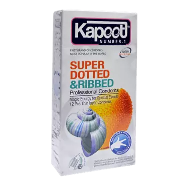 کاندوم super dotted & ribbed 12 pcs کاپوت
